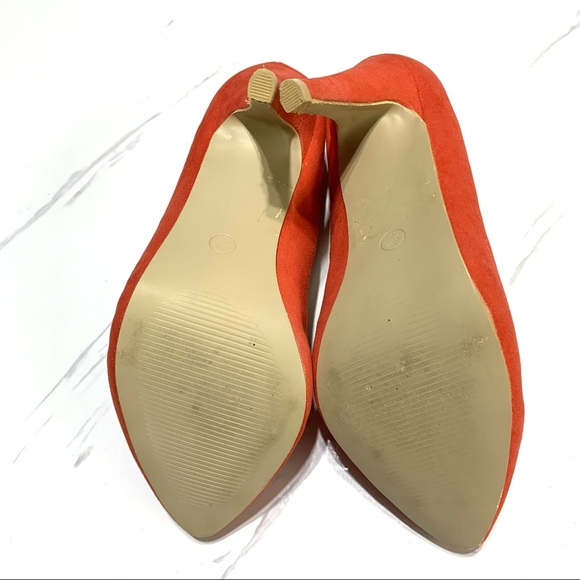 A.Co Pump Suede Orange Shoes - size US 6 /EUR 36 - Picture 12 of 12